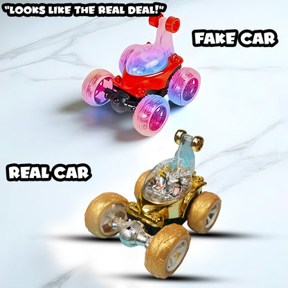 Royal RC Stunt Car for Kids | Rechargeable High-Speed Remote Control Car with LED Lights – Yellow