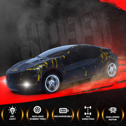 3D Remote Control Car for Kids | High-Speed Rechargeable RC Car In Black